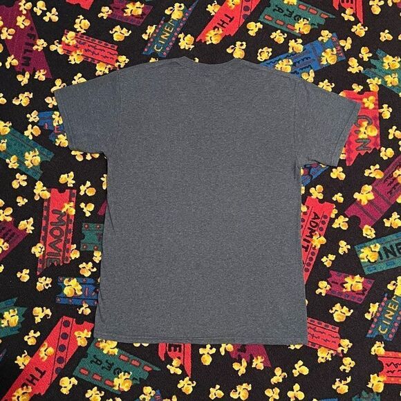 Full Moon Eagle Monochrome Dark Grey Graphic Tee Shirt / Size M - Picture 2 of 4